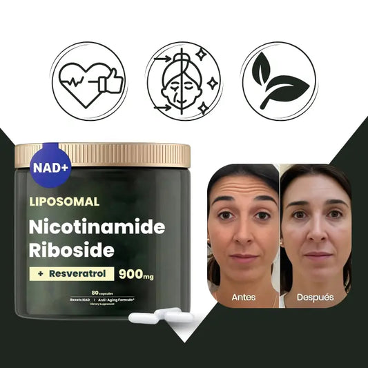NAD+ Nicotinamide Riboside 80 CAP + Guía cocina sana para freidoras de aire
